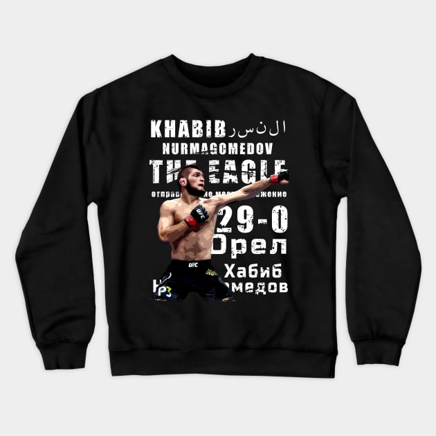 Eagle Khabib Punch Crewneck Sweatshirt by RetroVania